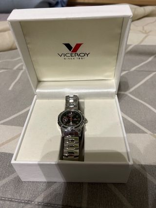 Reloj Viceroy Plata y Rojo