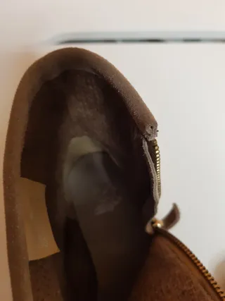 Botines serraje beige Talla 38