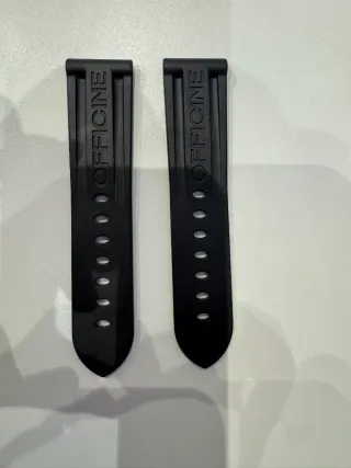 Correa Panerai Caucho Negra