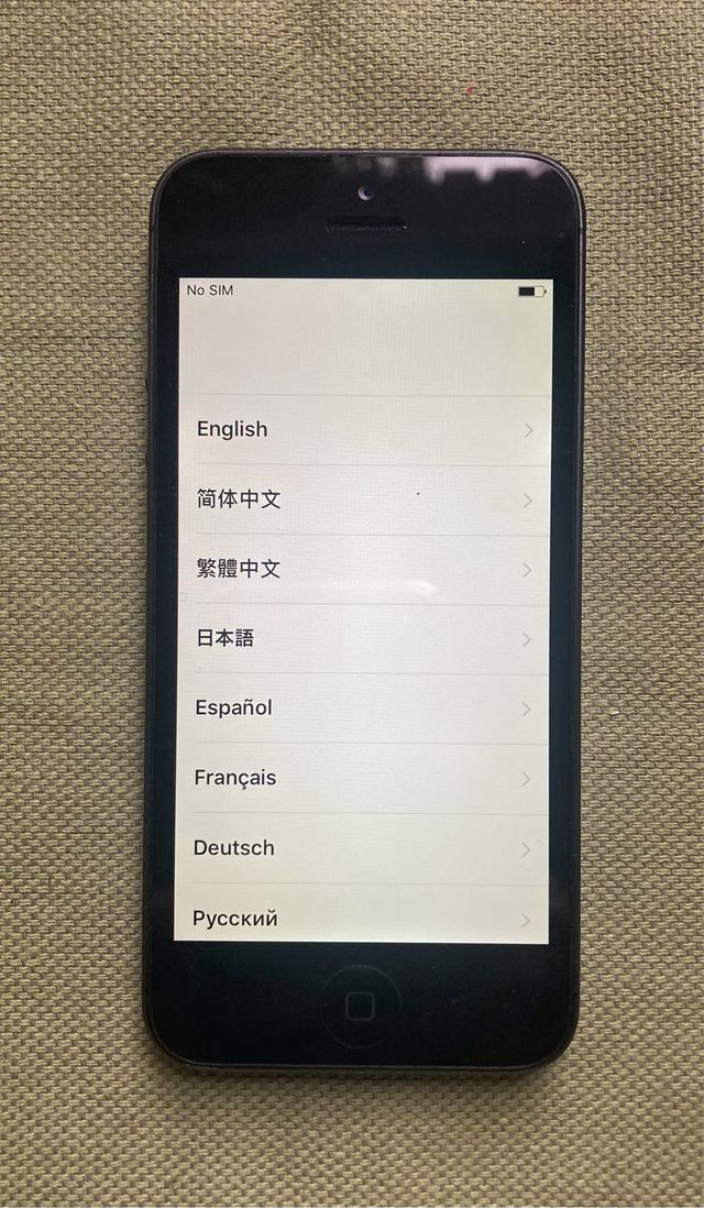 iPhone 5 con batteria al 91%