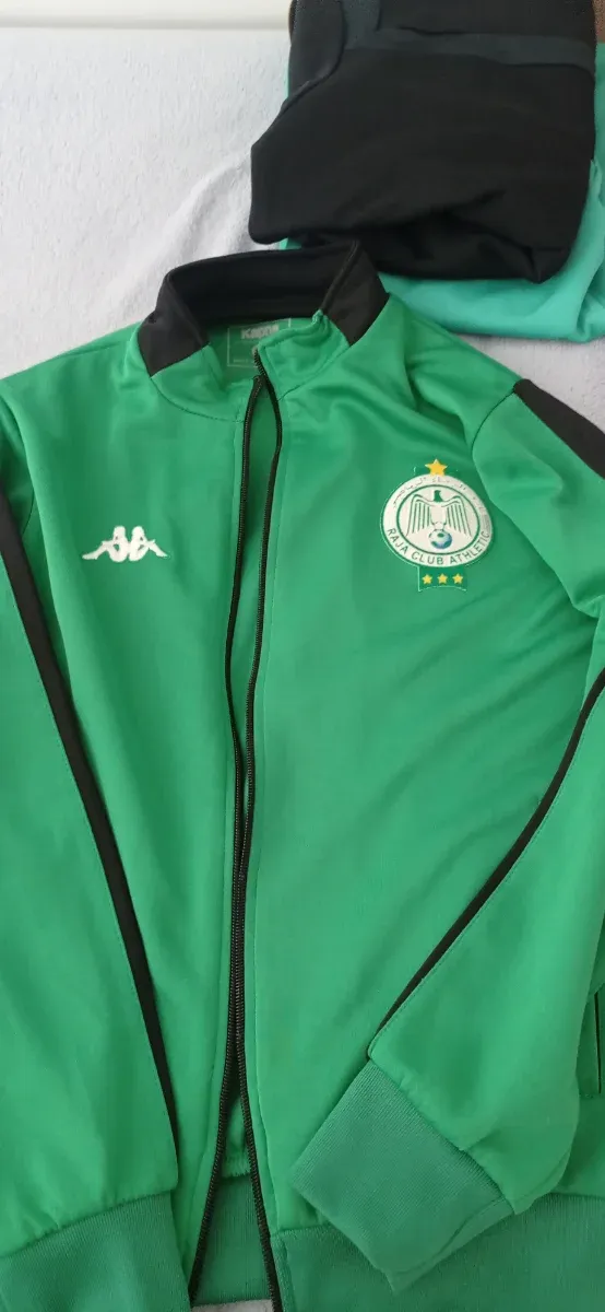 Chaqueta deportiva verde niño Kappa Raja Club