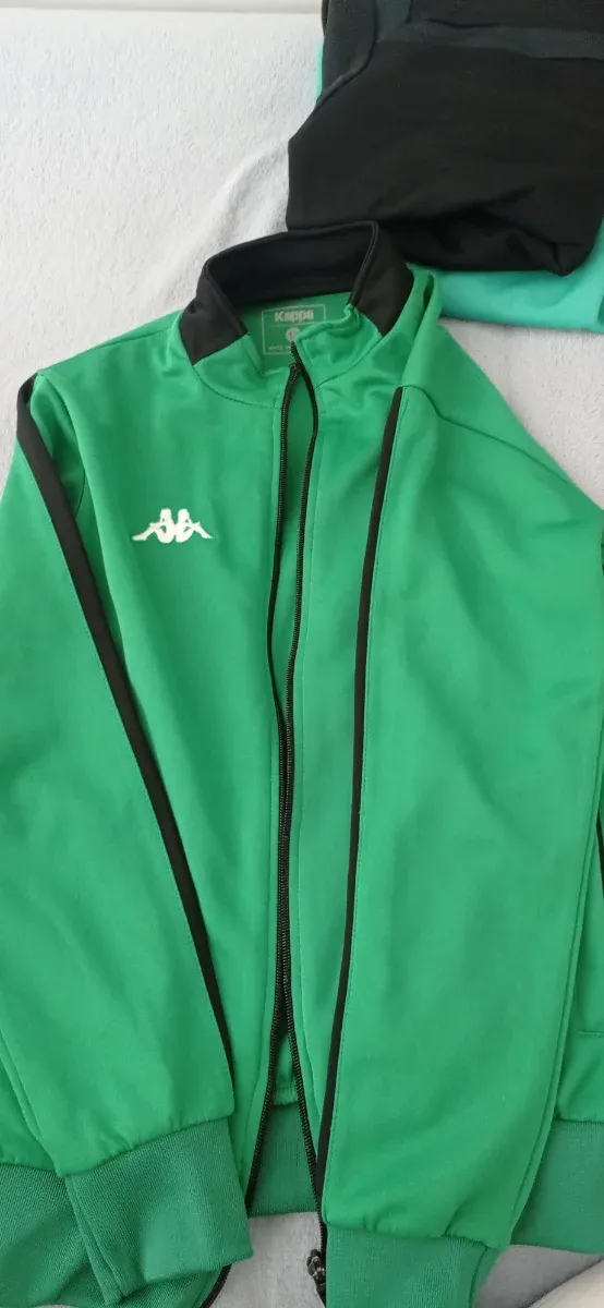 Chaqueta deportiva verde niño Kappa Raja Club