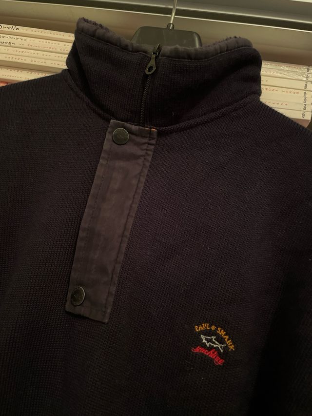 Paul & Shark maglione lana blu XL navy nautica acg