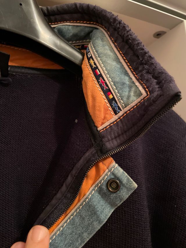 Paul & Shark maglione lana blu XL navy nautica acg