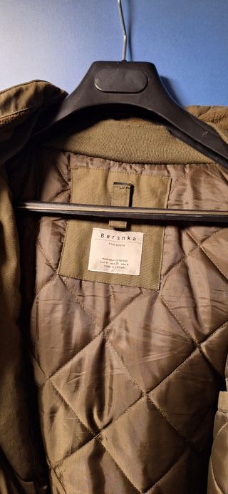 Abrigo largo verde militar