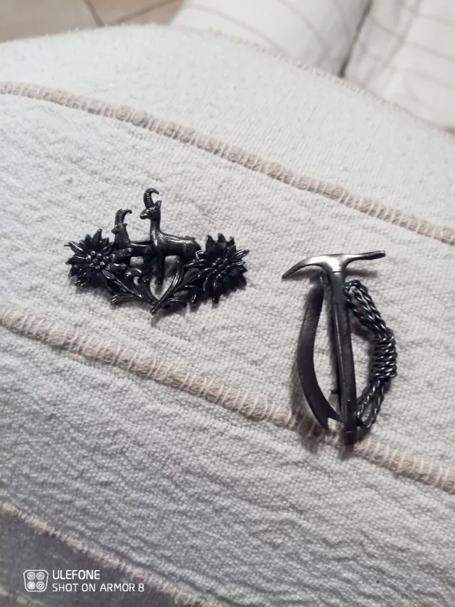 Lote 2 spille di montagna: capra e piccozza