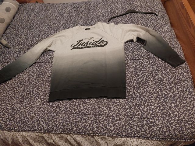 Sudadera INSIDE degradado gris/negro Talla M