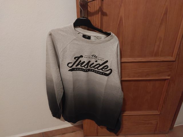 Sudadera INSIDE degradado gris/negro Talla M