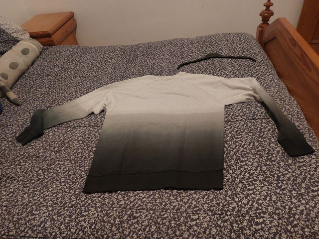 Sudadera INSIDE degradado gris/negro Talla M