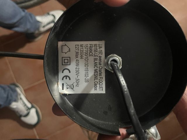 Brasero eléctrico rojo