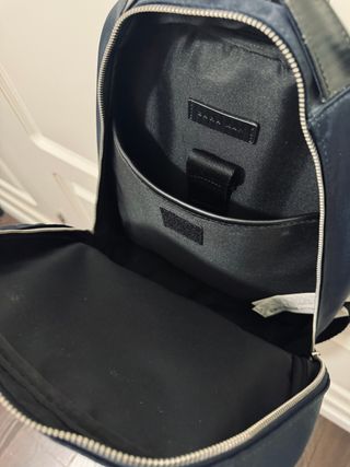 Mochila semicuero de Zara