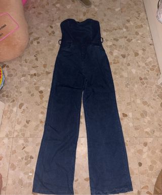 Mono vaquero strapless ancho