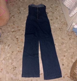 Mono vaquero strapless ancho