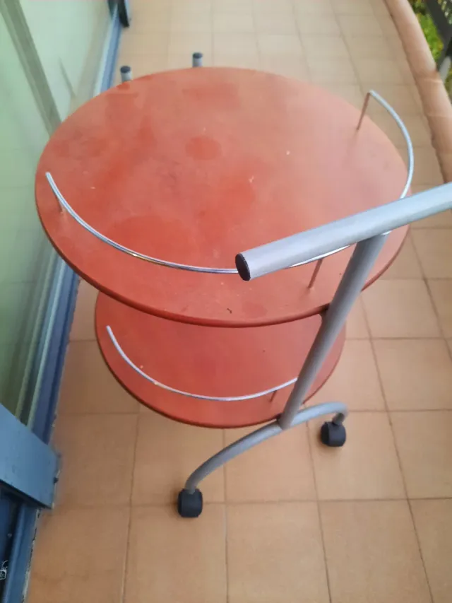 Mesa camarera auxiliar 2 niveles