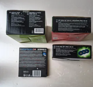 Set 4 scatole accessori Parkside per smerigliatric