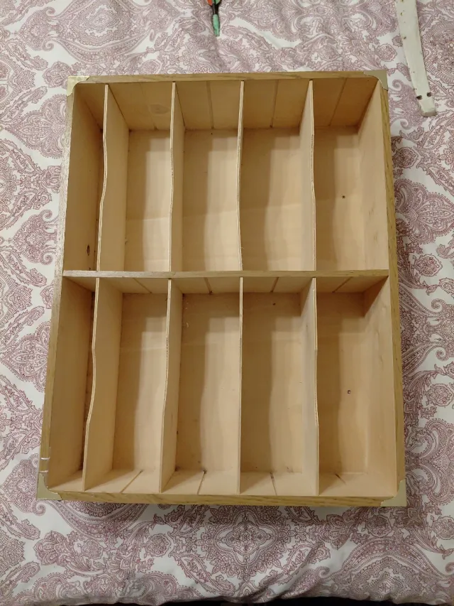Cajas organizadora de madera con divisiones