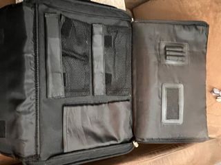 Maletín portátil negro multiusos