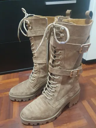 Botas altas de mujer marrones