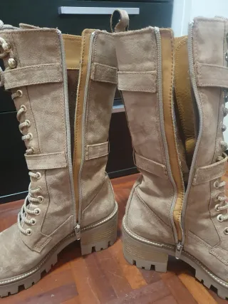 Botas altas de mujer marrones