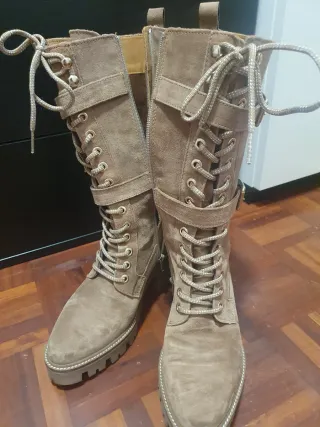 Botas altas de mujer marrones