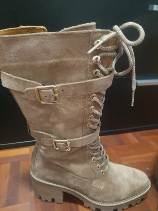 Botas altas de mujer marrones
