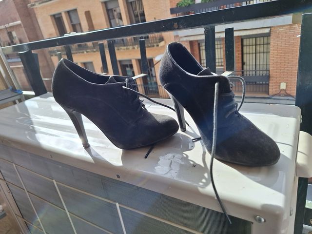 Botín ante tacón alto cordones