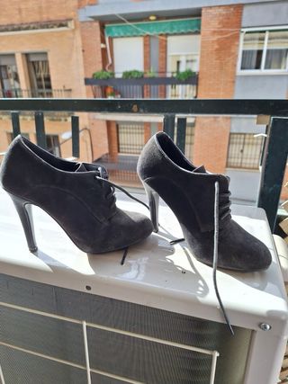 Botín ante tacón alto cordones