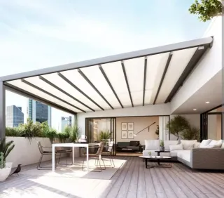 Escalera pérgola puerta ventana balcon valla parki