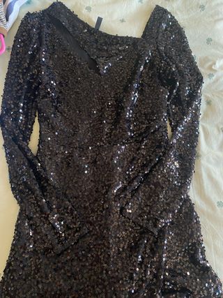 Mono mujer fiesta negro talla M