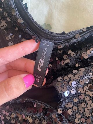 Mono mujer fiesta negro talla M