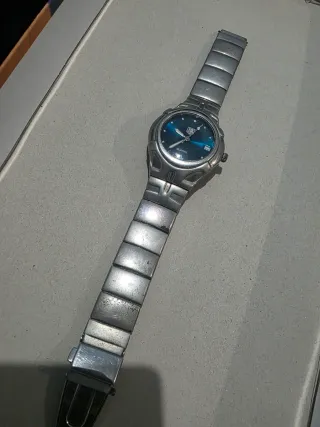 TAG Heuer Reloj Azul y Plateado