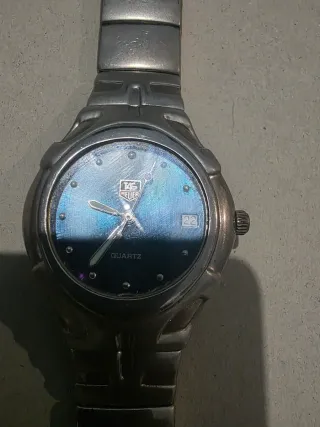 TAG Heuer Reloj Azul y Plateado