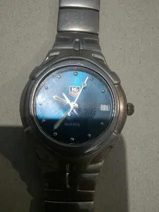 TAG Heuer Reloj Azul y Plateado