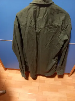 Camisa vaquera Zara verde talla M
