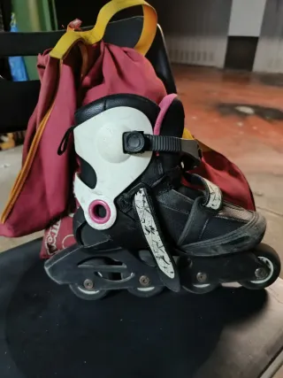 Patines en línea T 34/36 + Acc. seguridad y bolsa