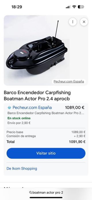 Barco Cebador Boatman Actor Pro 2