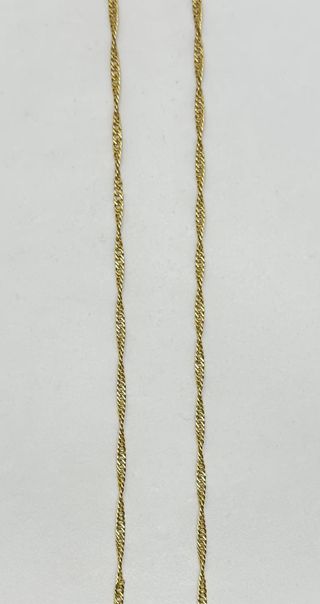 Cadena Singapour de oro de 18k, 6.22 g, 55 cm.