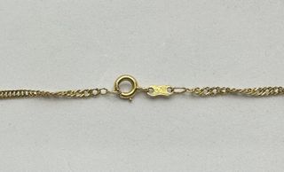 Cadena Singapour de oro de 18k, 6.22 g, 55 cm.