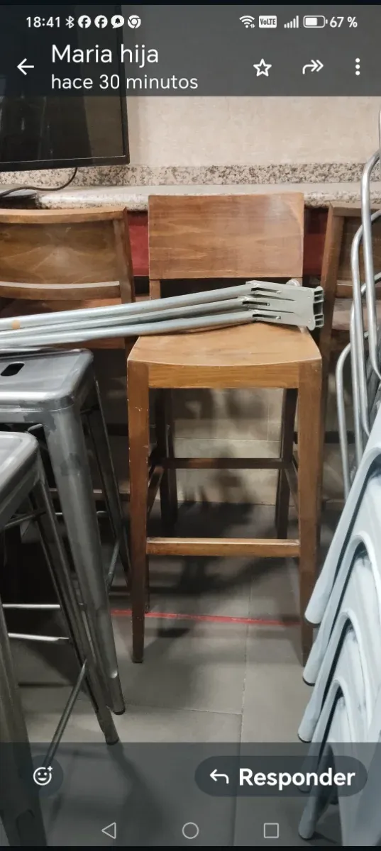 Sillas, mesas y taburetes metálicos