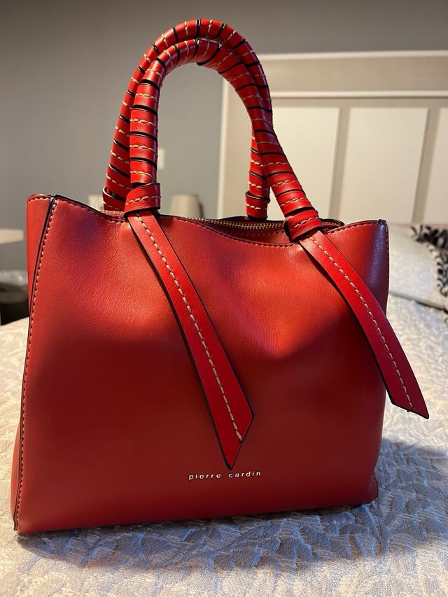 Bolso Tote Mini Pierre Cardin Rojo