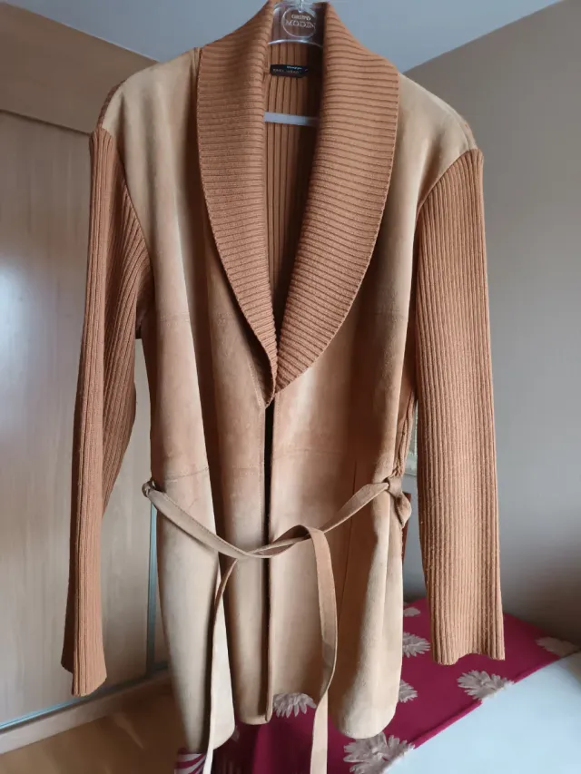 Chaqueta ante y punto