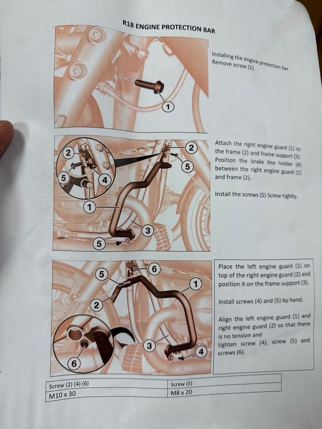 Protettore barra ammortizzatore motore moto