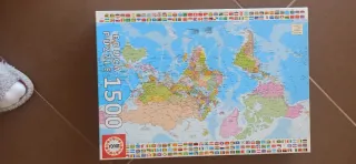 Puzzle Mapa del Mundo Educa 1500 Piezas