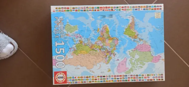 Puzzle Mapa del Mundo Educa 1500 Piezas