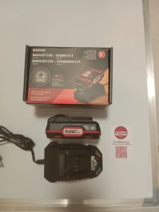 Parkside Batería 20V 2Ah + Cargador 2.4A