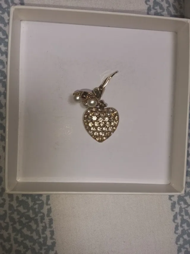 Pendientes Corazón con Perlas y Circonitas