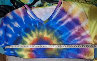 Camiseta mujer tie-dye manga larga