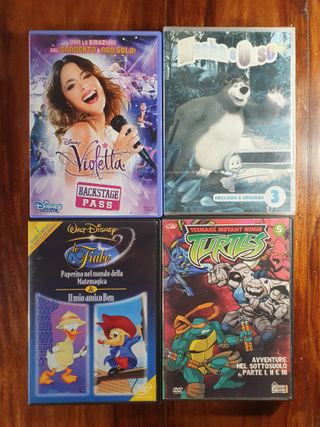 Lotto 12 DVD bambini ragazzi animazione cartoni