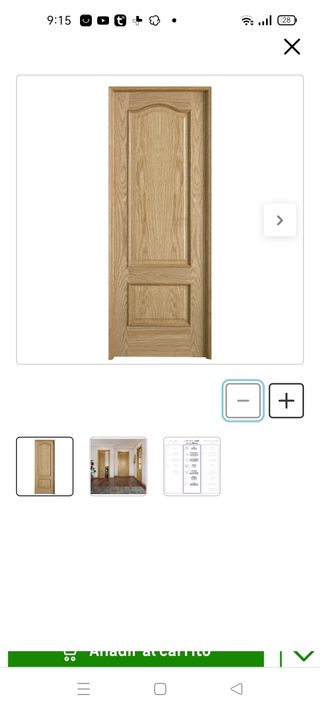 Puertas Roble Ciegas