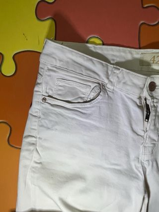 Vaqueros blancos talla XL